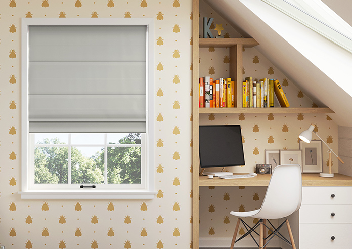 Menton, Mouse Grey - Twist&Fit Roman Blind - Image 3